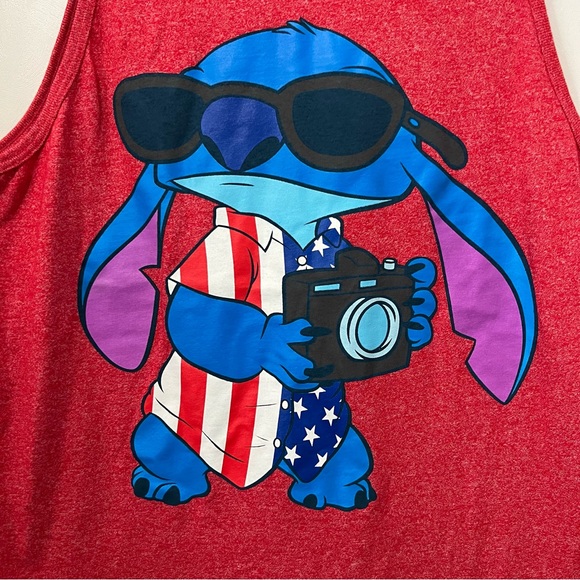 Disney "Stitch" Americana Tank Top | Adult Size Small - Picture 2 of 6